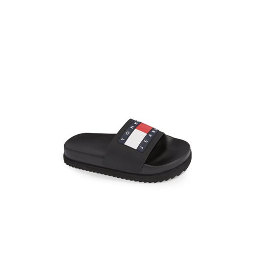 Klapki damskie Tommy Jeans na lato płaskie