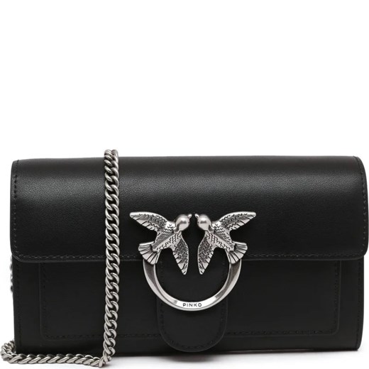 Pinko Skórzana listonoszka LOVE ONE WALLET C VITELLO SETA Pinko OS Gomez Fashion Store