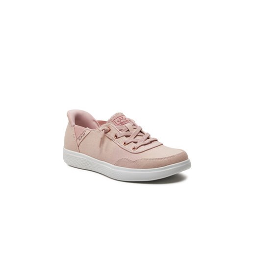Buty sportowe damskie Skechers sneakersy różowe sznurowane wiosenne płaskie 