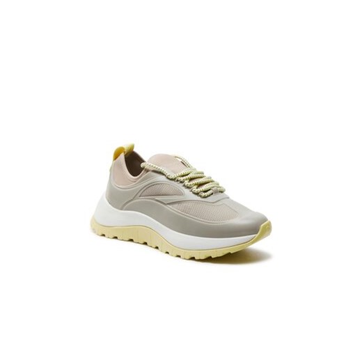 Buty sportowe damskie Calvin Klein sneakersy na płaskiej podeszwie sznurowane