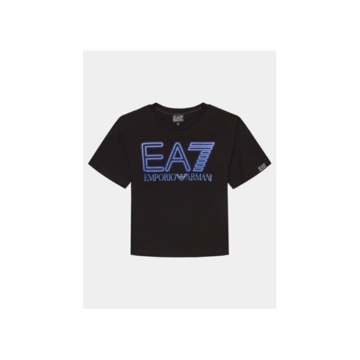 EA7 Emporio Armani T-Shirt 3DBT57 BJ02Z 1200 Czarny Regular Fit ze sklepu MODIVO w kategorii T-shirty chłopięce - zdjęcie 169416831