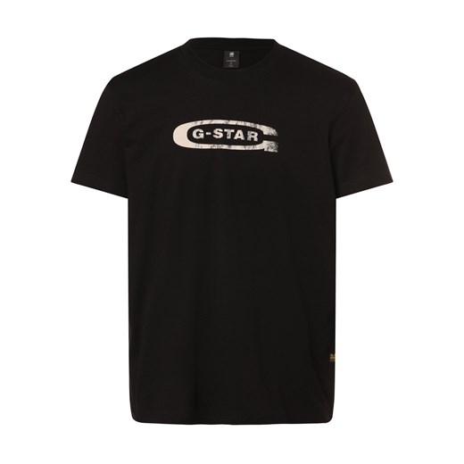 G-Star RAW Koszulka męska Mężczyźni Bawełna czarny nadruk ze sklepu vangraaf w kategorii T-shirty męskie - zdjęcie 169417150