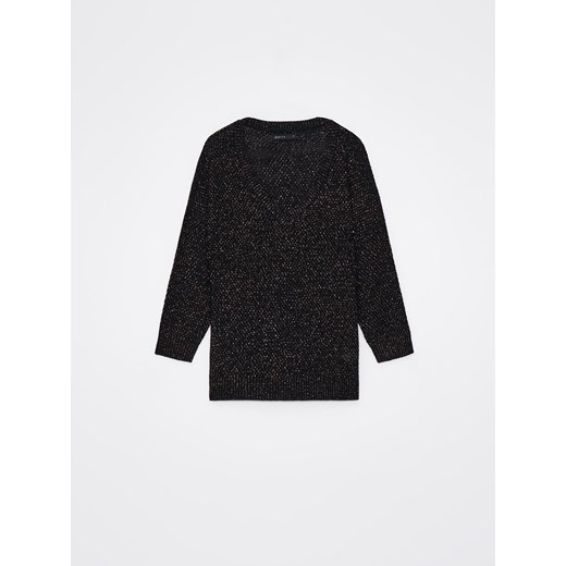 Mohito - Sweter z dekoltem V - czarny ze sklepu Mohito w kategorii Swetry damskie - zdjęcie 169418583