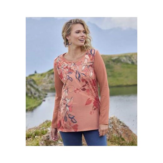 Lejąca bluzka z kwiatowym nadrukiem ze sklepu Atlas For Men w kategorii Bluzki damskie - zdjęcie 169418843