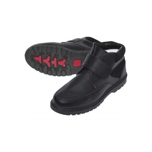 Wysokie buty ze skóry ocieplone kożuszkiem sherpa ze sklepu Atlas For Men w kategorii Buty zimowe męskie - zdjęcie 169418902
