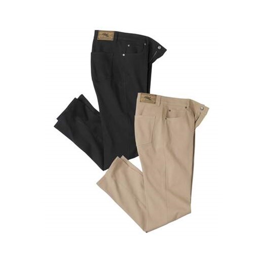 Zestaw 2 par wygodnych spodni ze stretchem ze sklepu Atlas For Men w kategorii Spodnie męskie - zdjęcie 169418990