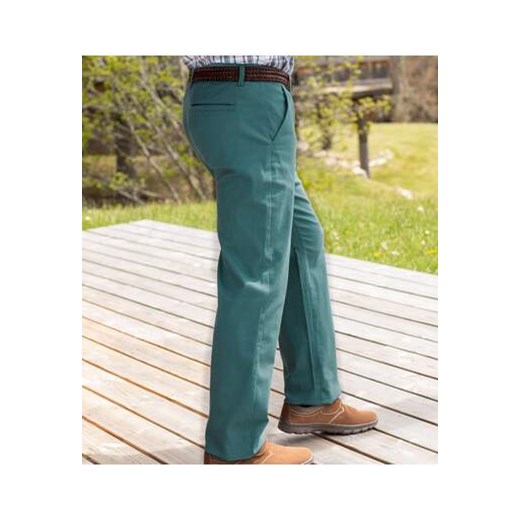 Niebieskie spodnie chino ze stretchem ze sklepu Atlas For Men w kategorii Spodnie męskie - zdjęcie 169419014