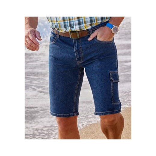 Bermudy-bojówki z lekkiego jeansu ze stretchem Atlas For Men dostępne inne rozmiary okazja Atlas For Men