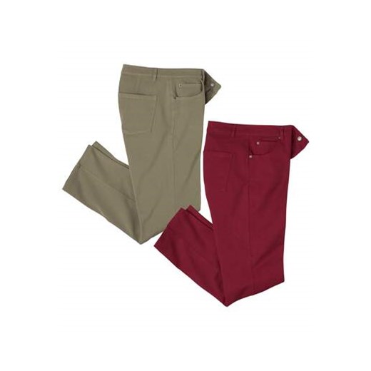 Zestaw 2 par wygodnych spodni ze stretchem ze sklepu Atlas For Men w kategorii Spodnie męskie - zdjęcie 169419084