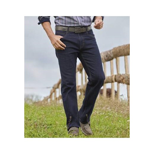 Ciemnoniebieskie jeansy ze stretchem ze sklepu Atlas For Men w kategorii Jeansy męskie - zdjęcie 169419340
