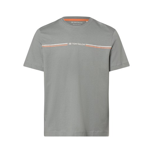 Tom Tailor Koszulka męska Mężczyźni Bawełna szary jednolity ze sklepu vangraaf w kategorii T-shirty męskie - zdjęcie 169421292