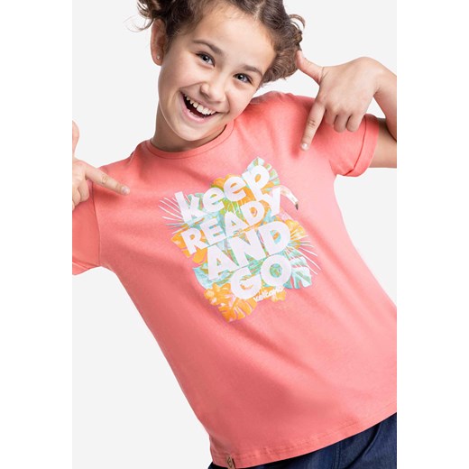 Dziewczęca koszulka z kolorowym nadrukiem T-READY JUNIOR Volcano 134-140 Volcano.pl