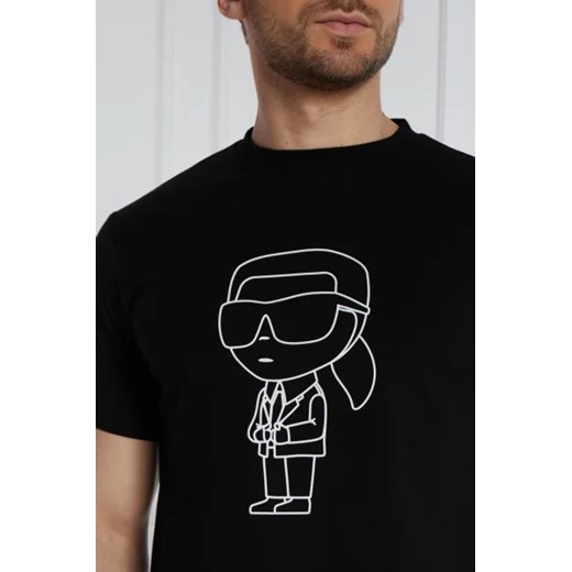Karl Lagerfeld T-shirt | Regular Fit Karl Lagerfeld XS okazja Gomez Fashion Store