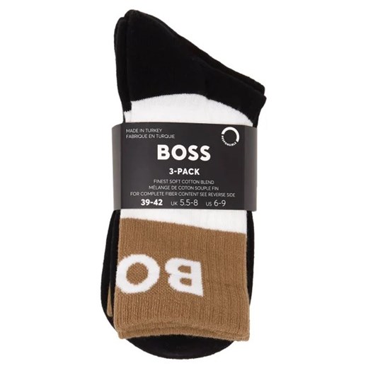 BOSS BLACK Skarpety 3-pack QS IconicBlock 43-46 promocja Gomez Fashion Store