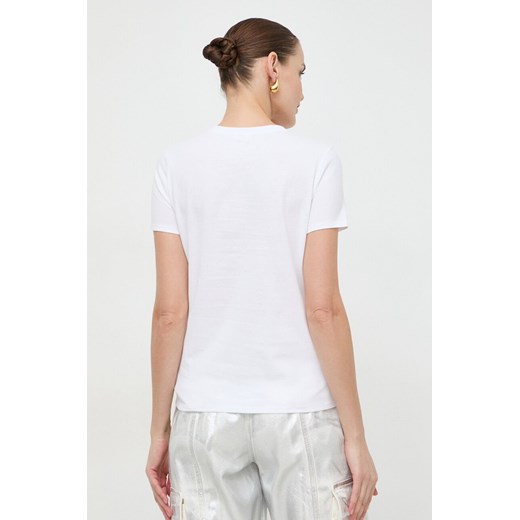 Elisabetta Franchi t-shirt bawełniany damski kolor biały Elisabetta Franchi 40 ANSWEAR.com