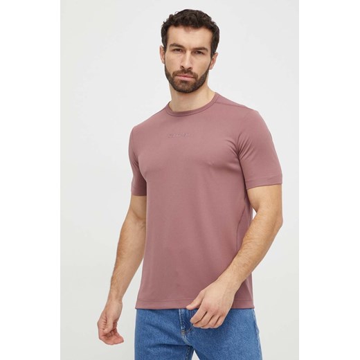Calvin Klein Performance t-shirt treningowy kolor różowy gładki ze sklepu ANSWEAR.com w kategorii T-shirty męskie - zdjęcie 169426954