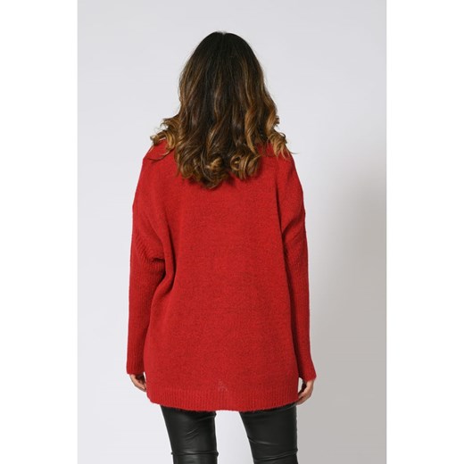 Plus Size Company Sweter &quot;Jarry&quot; w kolorze czerwonym Plus Size Company 44 promocja Limango Polska