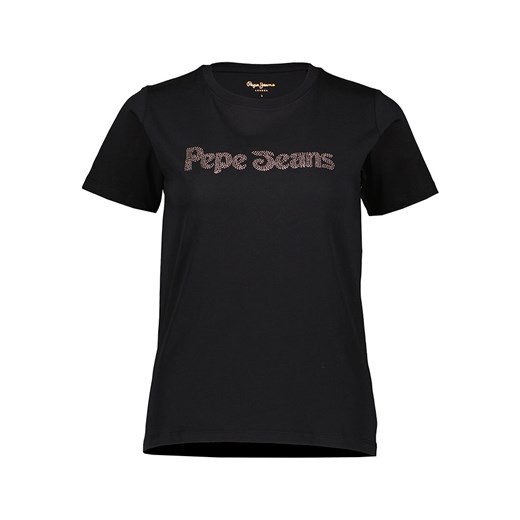 Pepe Jeans Koszulka w kolorze czarnym ze sklepu Limango Polska w kategorii Bluzki damskie - zdjęcie 169427401