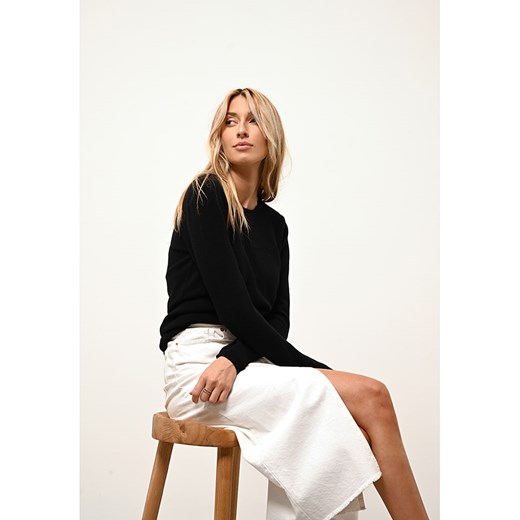 Just Cashmere Kaszmirowy sweter &quot;Vivian&quot; w kolorze czarnym ze sklepu Limango Polska w kategorii Swetry damskie - zdjęcie 169427583
