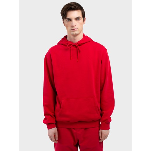 Bluza męska z kapturem czerwona Litsoner 603 ze sklepu Big Star w kategorii Bluzy męskie - zdjęcie 169436881