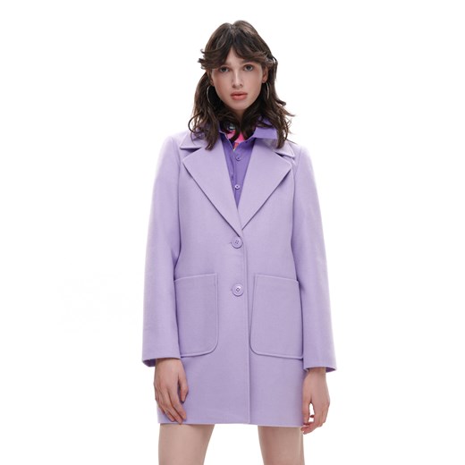 Cropp - Liliowy płaszcz - fioletowy Cropp XL okazyjna cena Cropp