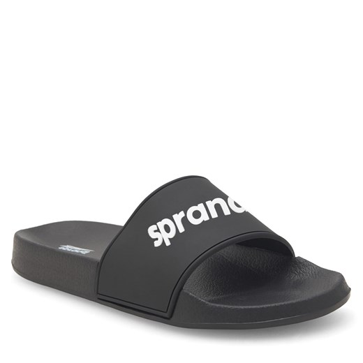 Czarne klapki dziecięce Sprandi bez zapięcia 