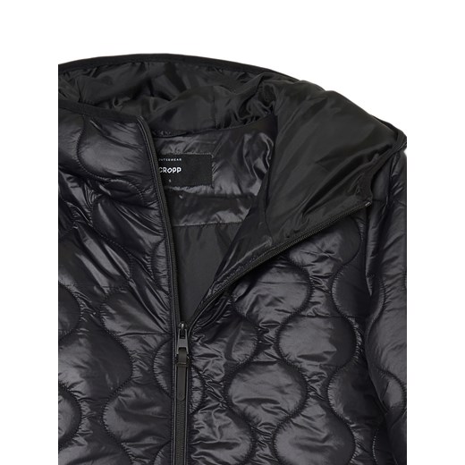 Cropp - Czarna pikowana kurtka z kapturem - czarny Cropp XS promocja Cropp