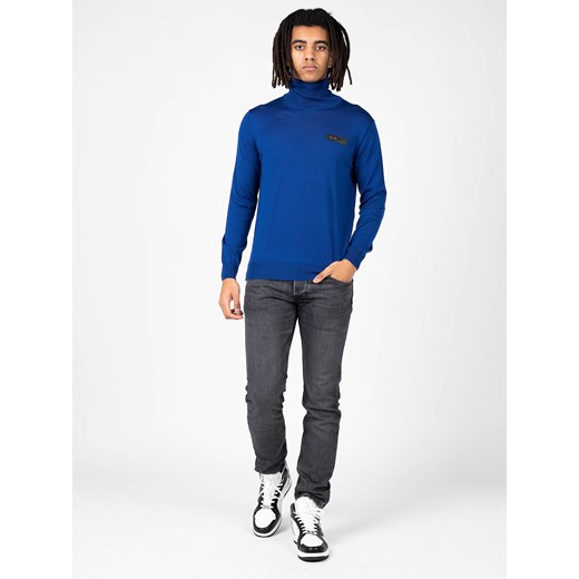 Plein Sport Sweter | MDPS90581 | Mężczyzna | Niebieski ze sklepu ubierzsie.com w kategorii Swetry męskie - zdjęcie 169441222