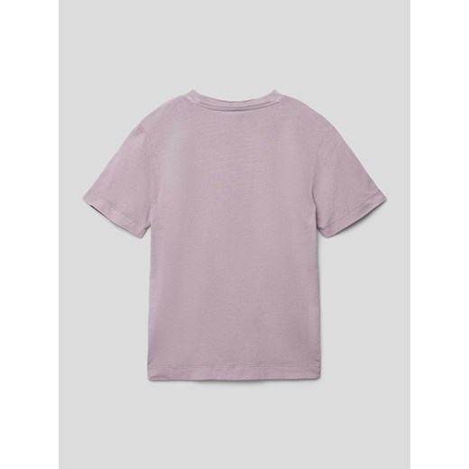 T-shirt chłopięce S.Oliver fioletowy z krótkim rękawem 