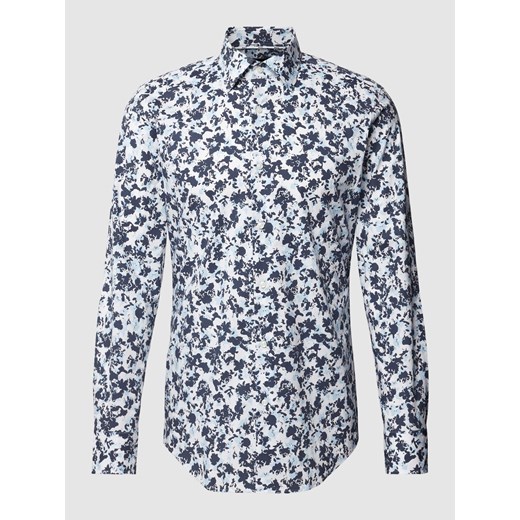 Koszula biznesowa o kroju slim fit ze wzorem na całej powierzchni model ‘Hank’ ze sklepu Peek&Cloppenburg  w kategorii Koszule męskie - zdjęcie 169443572