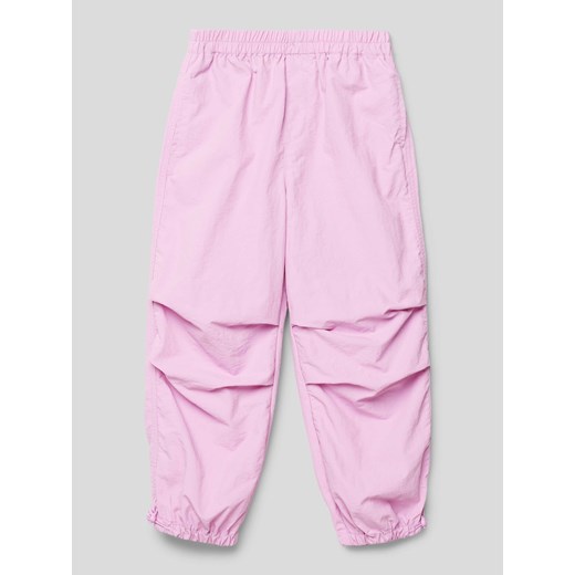 Spodnie materiałowe o kroju slim fit z elastycznym pasem ze sklepu Peek&Cloppenburg  w kategorii Spodnie dziewczęce - zdjęcie 169443693