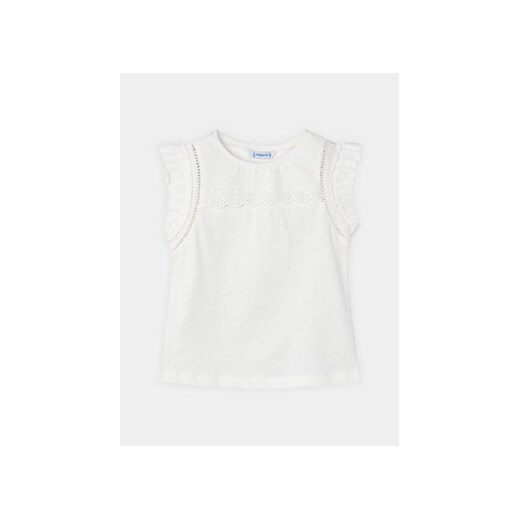Mayoral Top 3094 Biały Regular Fit ze sklepu MODIVO w kategorii Bluzki dziewczęce - zdjęcie 169450193