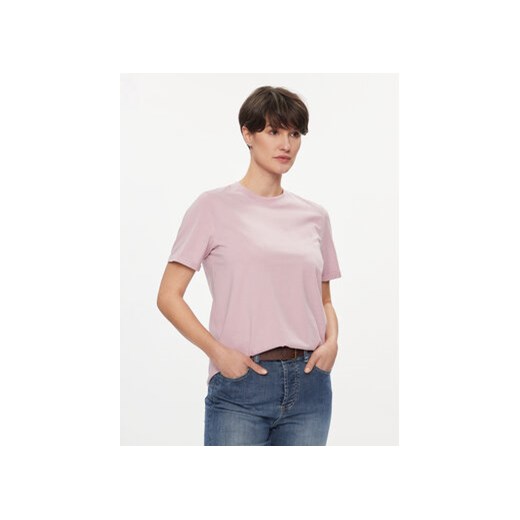 Pieces T-Shirt Ria 17086970 Różowy Regular Fit ze sklepu MODIVO w kategorii Bluzki damskie - zdjęcie 169450223