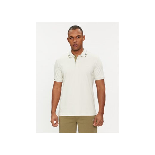 Calvin Klein Polo Smooth K10K112477 Beżowy Regular Fit ze sklepu MODIVO w kategorii T-shirty męskie - zdjęcie 169450301