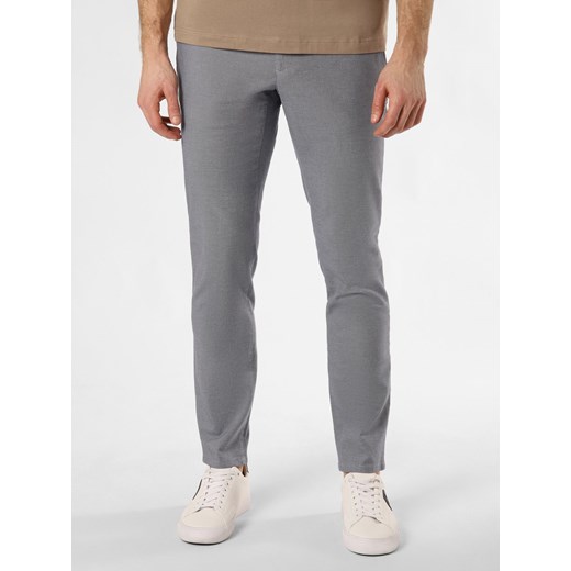 Alberto Spodnie Mężczyźni Bawełna niebieski jednolity ze sklepu vangraaf w kategorii Spodnie męskie - zdjęcie 169450874