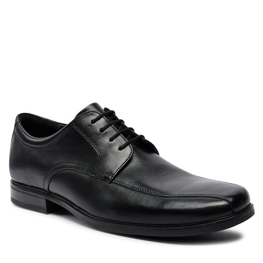 Półbuty Clarks Howard Over 26174925 Black Leather Clarks 44.5 eobuwie.pl