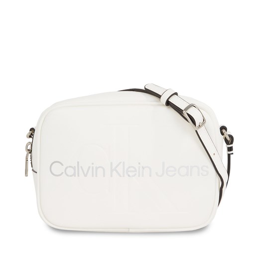 Torebka Calvin Klein Jeans Sculpted Camera Bag18 Mono K60K610275 White/Silver one size eobuwie.pl
