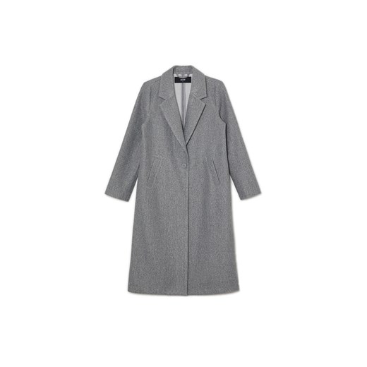Cropp - Szary płaszcz - jasny szary ze sklepu Cropp w kategorii Płaszcze damskie - zdjęcie 169453441