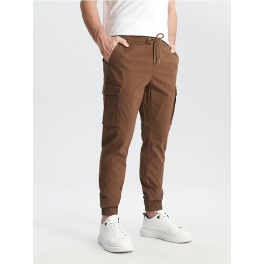 Sinsay - Spodnie jogger - brązowy ze sklepu Sinsay w kategorii Spodnie męskie - zdjęcie 169455874
