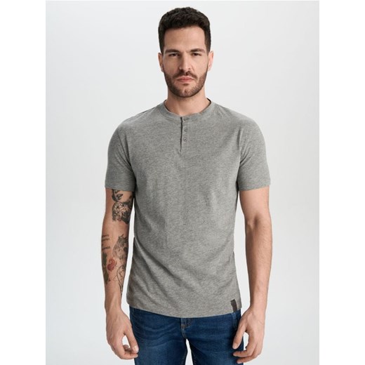 Sinsay - Koszulka - szary ze sklepu Sinsay w kategorii T-shirty męskie - zdjęcie 169455881