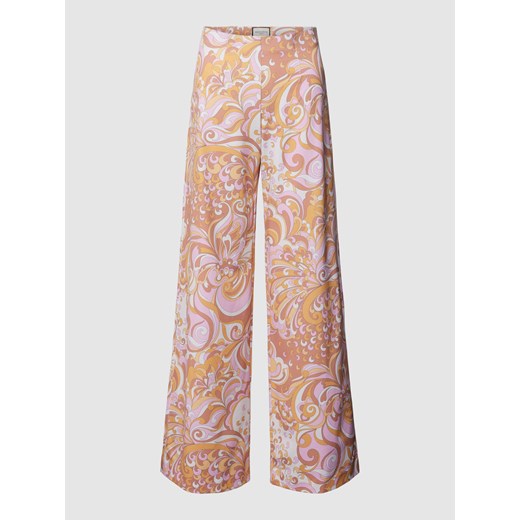 Spodnie ze wzorem z motywem na całej powierzchni model ‘KIMBERLY’ ze sklepu Peek&Cloppenburg  w kategorii Spodnie damskie - zdjęcie 169458654