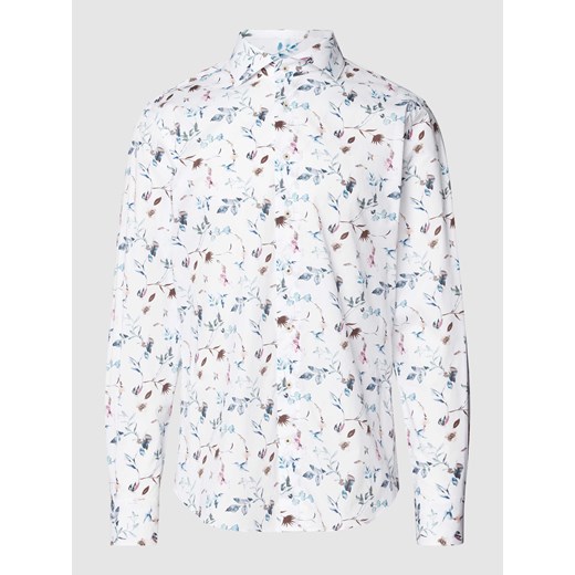 Koszula biznesowa o kroju slim fit z kwiatowym nadrukiem na całej powierzchni ze sklepu Peek&Cloppenburg  w kategorii Koszule męskie - zdjęcie 169458764