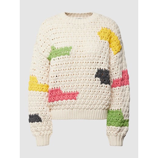 Sweter z dzianiny we wzory na całej powierzchni ze sklepu Peek&Cloppenburg  w kategorii Swetry damskie - zdjęcie 169458873