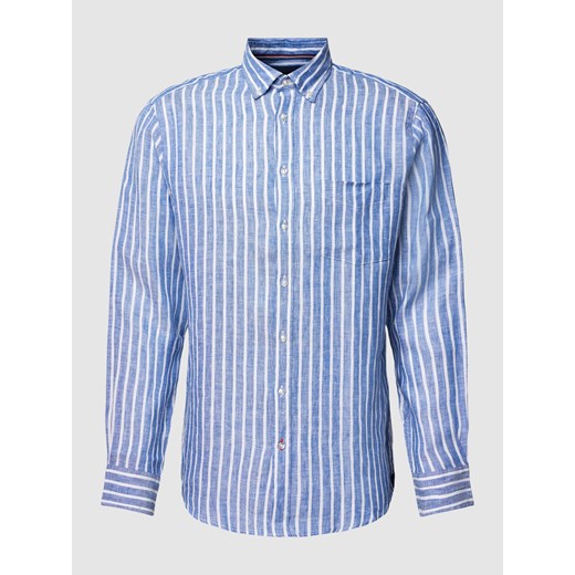Koszula casualowa o kroju slim fit z wzorem w paski ze sklepu Peek&Cloppenburg  w kategorii Koszule męskie - zdjęcie 169458884