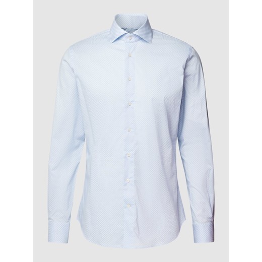 Koszula biznesowa o kroju slim fit ze wzorem na całej powierzchni ze sklepu Peek&Cloppenburg  w kategorii Koszule męskie - zdjęcie 169458952