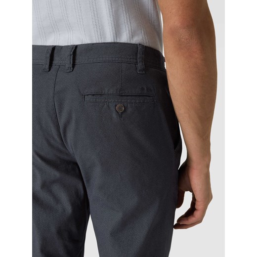 Spodnie materiałowe o kroju slim fit z fakturowanym wzorem 48 Peek&Cloppenburg 