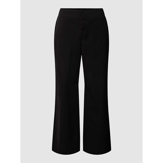 Spodnie z szeroką nogawką w jednolitym kolorze model ‘Tahiana’ ze sklepu Peek&Cloppenburg  w kategorii Spodnie damskie - zdjęcie 169459081