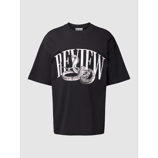 T-shirt o kroju oversized z nadrukiem z logo Review L Peek&Cloppenburg 