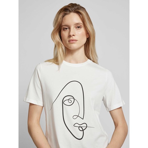 T-shirt z nadrukiem z motywem model ‘VISYBIL’ Vila M Peek&Cloppenburg 