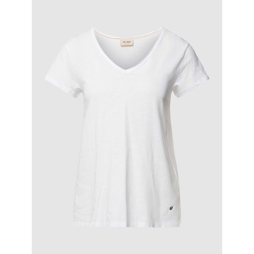 T-shirt ze zrolowanym brzegiem model ‘TULLI’ ze sklepu Peek&Cloppenburg  w kategorii Bluzki damskie - zdjęcie 169460060